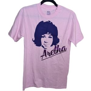 Fruit of the Loom Women’s Pink Aretha Graphic T-Shirt Size S